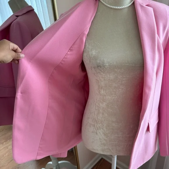 Trina Turk Pink Blazer Size 2 - Picture 4 of 14